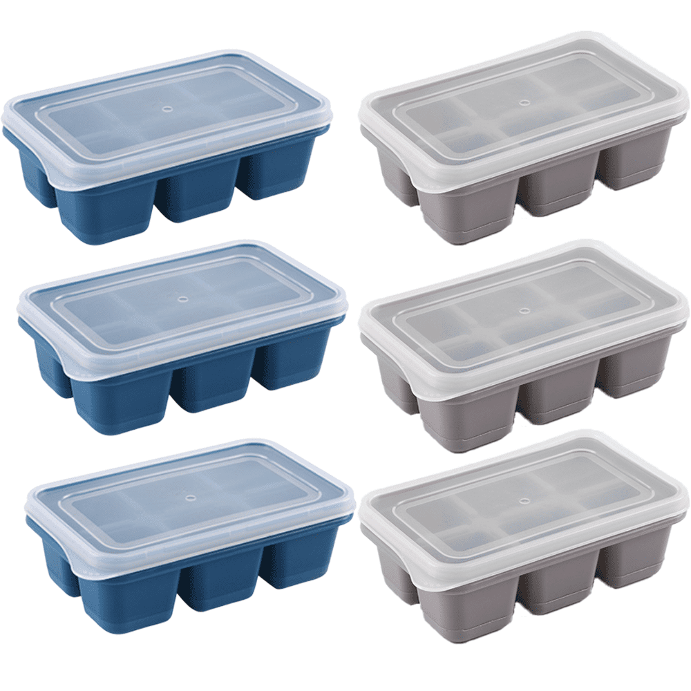Pack Small Ice Cube Trays with Lid,Mini Ice Cube Trays for Freezer, for