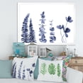 thumbnail image 3 of Designart 'Navy Blue Eucalyptus On White I' Traditional Framed Art Print, 3 of 4