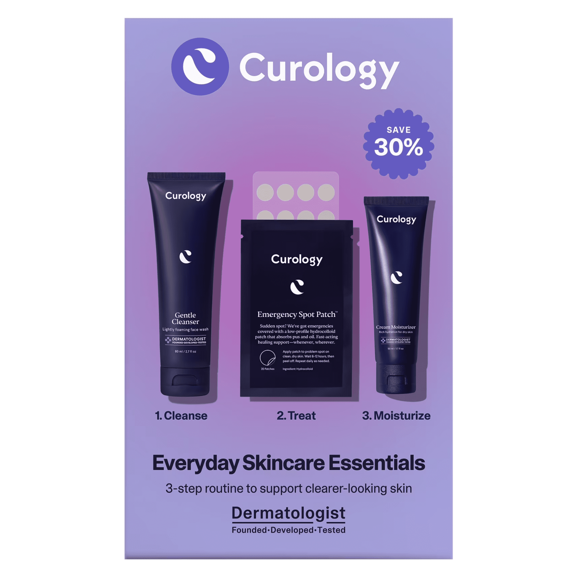 Curology Everyday Skincare Essentials Kit For All Skin Types