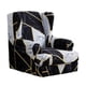 thumbnail image 2 of 2 PCS SPANDEX SHIRT IMPRESIONADA de Impresión Wingback Sillón Cubiertas de Muebles So D perfecl Funda de sofá, 2 of 8