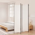 thumbnail image 1 of vidaXL 4-Panel Room Divider White 200x220 cm Fabric, 1 of 1