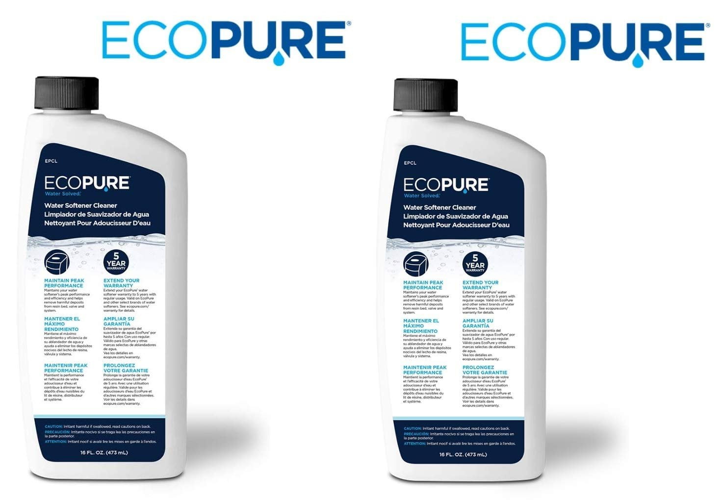 Ecopure EPCL Universal Water Softener Cleaner - Off-White 