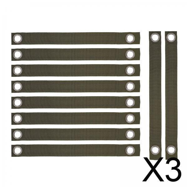 DYNWAVECA 3x10Pcs Sangles d'Arbre Design Respirant pour Jeunes Arbres Protection contre les Ouragans Extérieur 3.8cmx40cm Vert