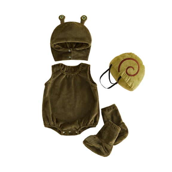 RUINIXCW Baby Halloween Animal Costume Sleeveless Romper Cartoon Hat Socks