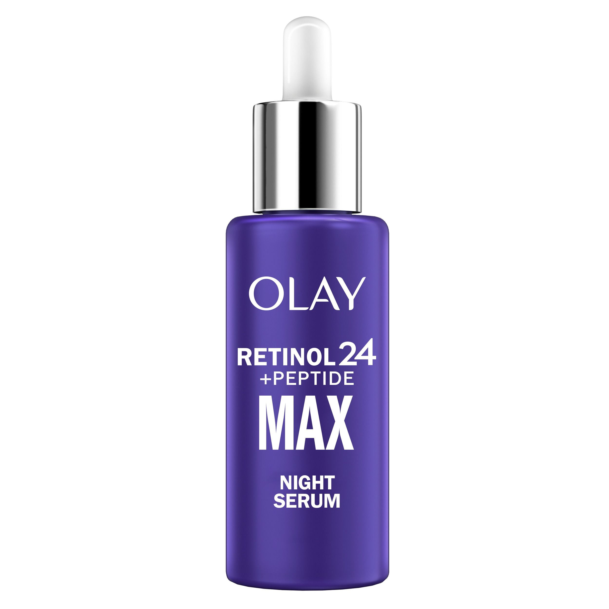 Olay Retinol 24 MAX Night Smoothing Serum, Fragrance – Free, 40 mL
