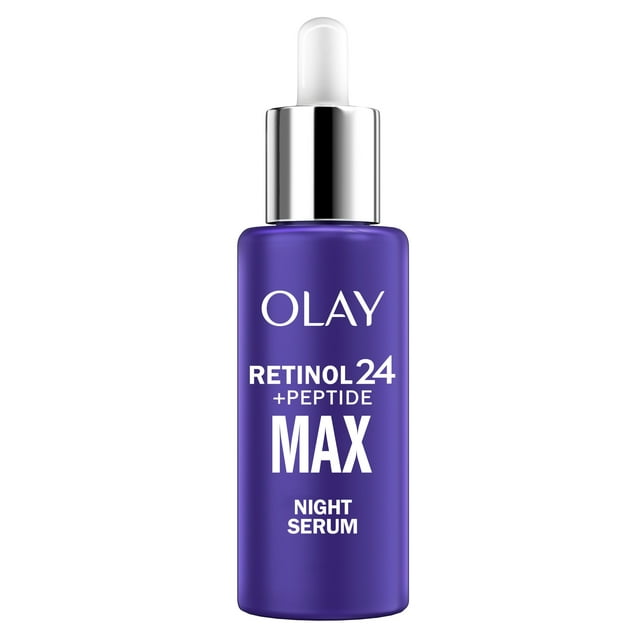 Olay Retinol 24 MAX Night Smoothing Serum, Fragrance – Free