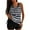 White, variant on Hontri Swimwears Tankinis Set Two Piece Tankini Swimsuits for Women Striped Tank Top with Boyshorts Tummy Control Bathing Suits White M