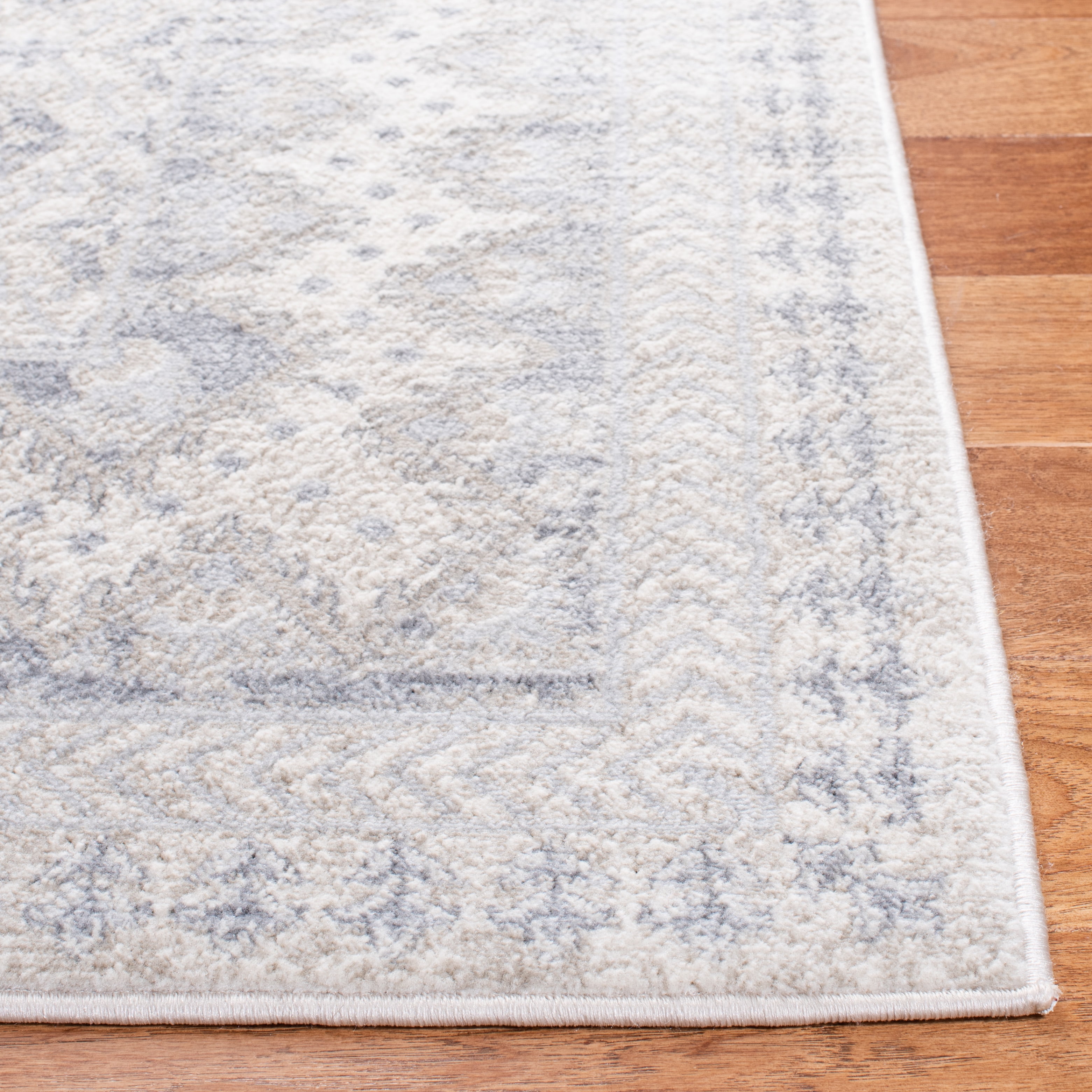 SAFAVIEH Brentwood Dory Geometric Area Rug, Ivory/Gray, 11' x 15'