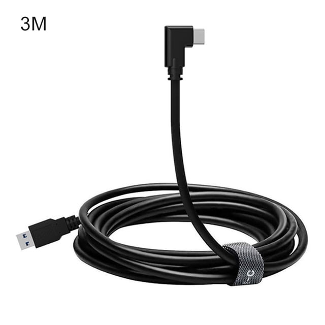 Cable de datos USB Cable de carga VR Reemplazo de enlace tipo C para Oculus Quest 2, USB a tipo C, 3 metros
