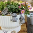 thumbnail image 4 of Elephant Flower Pot Under 5 ! Yannianjz Resin Elephant Planter Garden Hanging Pot Outdoor Decor for Patio Yard Landscape Design Animal Shaped Flowerpot Container Garden Statue Ornament, 4 of 9