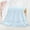Blue, variant on Weloille Colour Lace Side 3 Pcs Soft Absorbent Embroidered Gift Towel Bath Towel