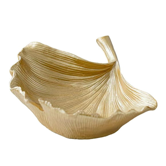 Ginkgo Leaf Decorative Tray, Ceramic Catchall Tray for Home Storage, Versatile Trinket Organizer for Living Room, Wine Cabinet, Bedroom Decor, Thoughtful Housewarming Gift