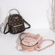 thumbnail image 2 of Mini Printed Backpack For Women, Faux Leather Purse With Adjustable Strap, Casual Zipper Shoulder Bag, Pink Bag, 2 of 5