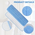 thumbnail image 3 of Microfiber Mop Pad for Rubbermaid Commercial 20 Inch Mop Head - 8 Pack Wet & Dry Commercial Cleaning Refills Reusable Mop Refills Fit for Any Microfiber Flat Mop System 18" to 21", 3 of 7