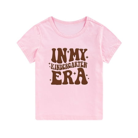 

GEZHEN Preschool Shirt Toddler Kids Preschool Tee First Day Of School Shirt Girls Boys School Outfit Tops 4-5 Years