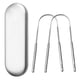 thumbnail image 1 of Tongue Cleaner, Metal Tongue Cleaners Tongue Cleaner for Adults Oral Care Tongue Tool, 1 of 5