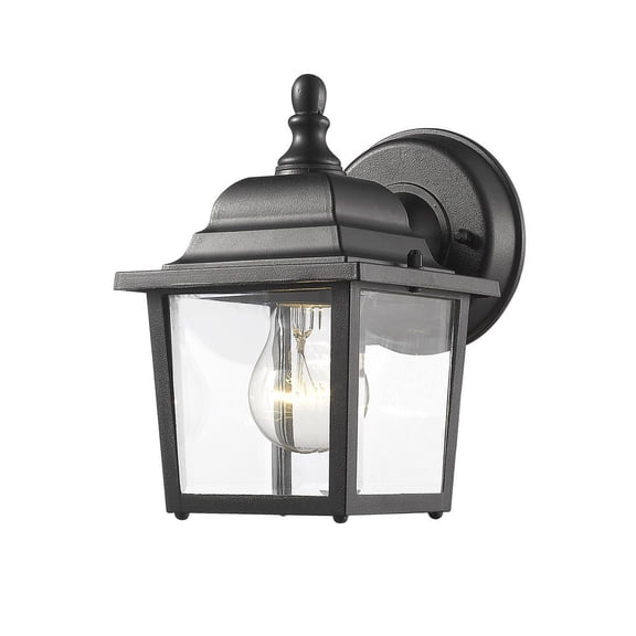 546BK-Z-Lite-Waterdown - 1 Light Outdoor Wall Mount in Seaside Style - 7 Inches Wide by 8.38 Inches High