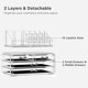 thumbnail image 4 of Acrylic Clear Dustproof Makeup Storage Organizer Drawers Large Skin Care Cosmetic Display Cases for Bathroom Stackable Storage Box with 4 Drawers for, 4 of 4