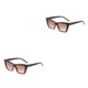 thumbnail image 4 of Jumpingount Gafas de sol de celebridades de Internet de moda - Estilo de calle con gafas de moda Gafas de sol de foto de calle personalizadas estampado de leopardo negro 2piezas, 4 of 6