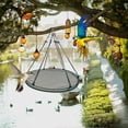 thumbnail image 4 of SharkTRUE Spillproof Seed Catcher Tray Bird Feeders Large Capacity Rusts Resistant Outdoor Yard Feeding Bird Feeding Platform Accessory, 4 of 9