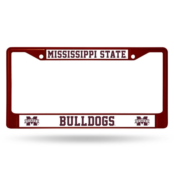 Mississippi State Bulldogs MAROON COLORED Chrome Frame