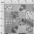thumbnail image 2 of oneOone Cotton Poplin Light Gray Fabric Florals Sewing Craft Projects Fabric Prints By Yard 42 Inch Wide, 2 of 4