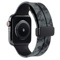 thumbnail image 1 of Correa de silicona para Apple Watch (42 mm/44 mm/45 mm/49 mm negro camuflaje) WDOplteas Para estrenar, 1 of 6