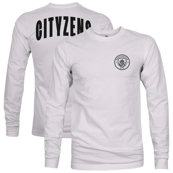 Men's 1863FC  Gray Manchester City Back Team Arch Long Sleeve T-Shirt