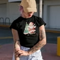 thumbnail image 2 of Merry & Bright, Christmas & Santa Art, Military Green T-Shirt, Small, 2 of 5