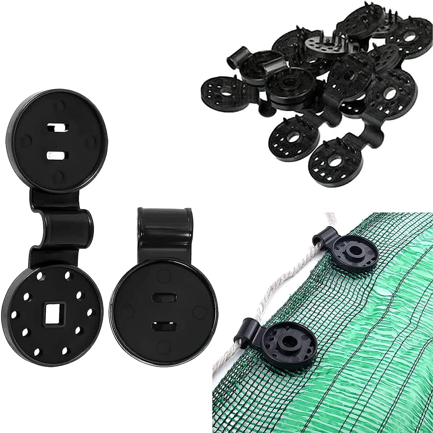 Shade Cloth Heavy Duty Lock Grip, Shade Cloth Plastic Clips, Reusable