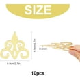 thumbnail image 2 of 10 Pieces Acrylic Hollow Mirror Wall Stickers DIY Mirror Wall Decals Self Adhesive DIY Wall Decor for Living Room Bedroom Furniture Home Decoration Gold Gold, 2 of 7