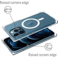 thumbnail image 5 of Case for iPhone 12 Pro [Compatible with MagSafe] Hard PC Soft TPU Bumper Anti-Drop Anti-Scratch Shock Absorption Protective Slim Clear  Case for iPhone 12 Pro 6.1 Inch, 5 of 13