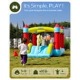 thumbnail image 2 of Bounce House Outfunny con tobogán para niños de 3 a 12 años, color azul, 2 of 7