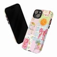 thumbnail image 3 of Whimsical Frog & Orange Patchwork Phone Case, Pink Green Collage Cover for iPhone 17 16 15 14 13 12 11 Pro Plus Mini, 3 of 6