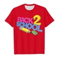 thumbnail image 4 of TZEWGL Cute Shirt For Child Back To School Season Printed Short Sleeve Clothing For Infnants size 3-4T, 4 of 7