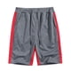 thumbnail image 1 of Puntoco Shorts Hombre Casuales Playa Liso Moda,Pantalones Cortos De Corte Clásico Para Hombre， Pantalones Deportivos, Pantalones Cortos, Pantalones De Media Longitud, Gris Oscuro + Rojo M, 1 of 5