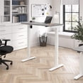 thumbnail image 1 of Scranton & Co Engineered Wood 48W Adjustable Standing Desk in Platinum Gray, 1 of 7