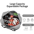 thumbnail image 2 of HUGFEGWE Rolling Duffle Bag with Wheels and Handle, Expandable Foldable Luggage Bag, Dry and Wet Separation Rolling Bag, Zipper Rolling Bag for Gym,Camping,Travel Grey CJB91-50535, 2 of 9