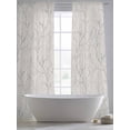 thumbnail image 5 of Grey Branches Sheer Curtains 96 Inch Length 2 Panels Set, Vintage Art Farmhouse Voile Window Treatment Semi Sheer Long Curtains Drapes for Bedroom/Living Room/Kitchen 52"x96"x2, 5 of 7