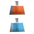 thumbnail image 1 of 2 piezas de playa plegable para acampar al aire libre estacas duraderas naranja CUTICAT Manta de picnic, 1 of 8