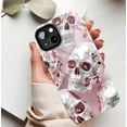 thumbnail image 5 of Trendy Metallic Pink Silver Glitter Skull iPhone Case for Teens & Young Adults - Perfect for Daily Wear & Festive Occasions, Compatible with iPhone 11/12/13/14/15/16 (Pro Max/Plus), 5 of 9