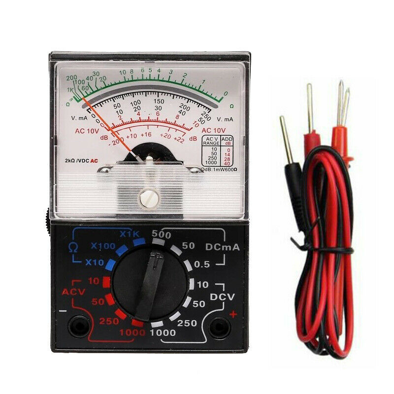 Voltmeter Ammeter Ohmmeter Analog Multimeter Tester Meter AC/DC 1000V/250mA