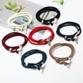 thumbnail image 4 of Pulsera de cuerda tejida con forma de ancla de la serie Ocean de Milan Line para parejas, para hombres y mujeres, 4 of 6