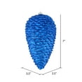 thumbnail image 2 of Vickerman 7" Blue Matte Glitter Pinecone Christmas Ornament, 4 per pack, 2 of 3