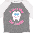 thumbnail image 4 of Inktastic I Got My 1st Tooth Girls Long Sleeve Baby Bodysuit, 4 of 5