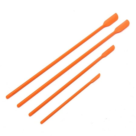 

4pcs/set Silicone Scraper Lengthened Jam Spatula Cosmetic Bottle Spatula Fruit Sauce Scraper Kitchenware Accessories
