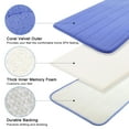 thumbnail image 4 of Home Memory Foam Non-slip Washable Warm Toilet Pads Mats Rug 2 in 1 Blue, 4 of 6