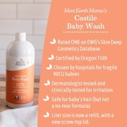 Earth Mama Sweet Orange Baby Wash, Castile Soap for Sensitive Skin, 34 fl oz