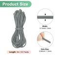 thumbnail image 3 of Uxcell Hollow Pipe Tubing Rubber Cord, 5.5 Yards 3mm Stretchy String with 1.5mm Hole for DIY Crafts, Gray, 3 of 6