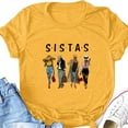 thumbnail image 1 of DPTALR SISTAS Summer Womens O-neck Tops Loose Printing T-Shirts Short Sleeve, 1 of 9
